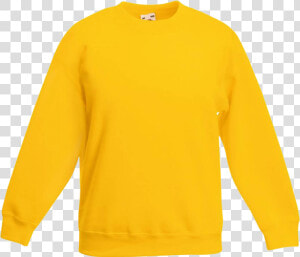 Fruit Of The Loom Yellow Sweatshirt  HD Png Download