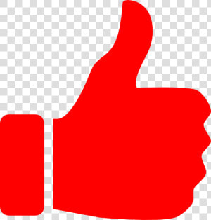 Red Thumbs Up Clipart   Thumbs Up Icon Red  HD Png Download