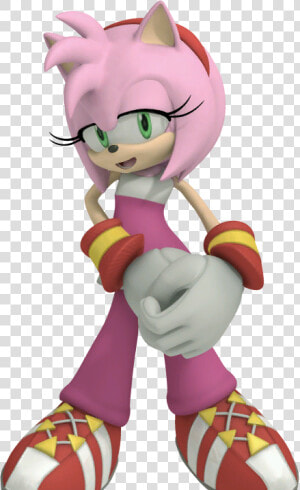 Amy Rose Sonic Free Riders Flirty   Sonic Free Riders Amy  HD Png Download