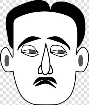 Sad Face Clip Arts   Male Sad Face Drawing  HD Png Download