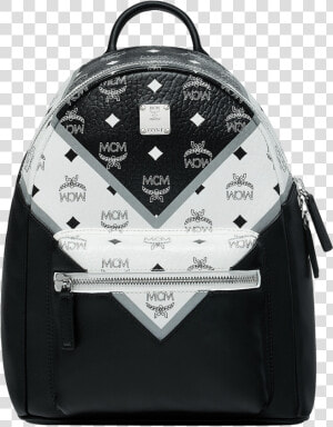 Mcm Backpack Black And White  HD Png Download