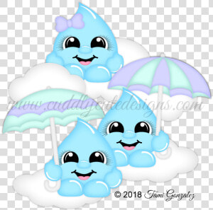 Raindrop Cuties   Cartoon  HD Png Download