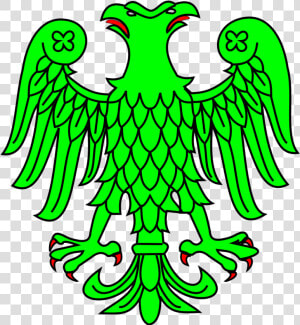 Aguila Bicefala Sinople  Linguada Y Lampasada De Gules   Hanedan Simgeleri  HD Png Download