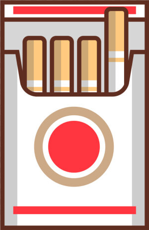 Humo De Cigarro Vector Png   Cajetilla De Cigarros Dibujo  Transparent Png