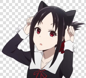  nekogirl  neko  girl  anime  animegirl  kawaii  wow   Kaguya Discord Emoji  HD Png Download