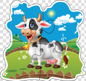 Farm Animals Clipart Png   Peternakan Sapi Animasi  Transparent Png