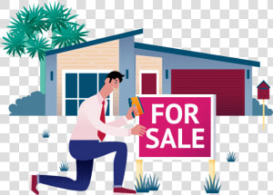 Agent Sign   Real Estate Agent Sale Home  HD Png Download