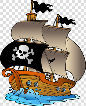 Vector Boats Pirate Pirate Ship Free Clip Art    Pirate Ship Free Clipart  HD Png Download