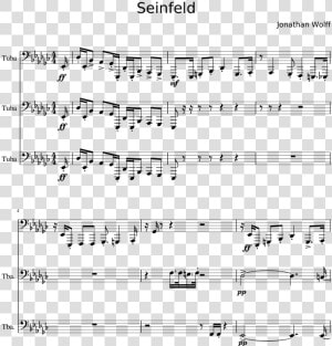 Tuba Sheet Music Seinfeld  HD Png Download