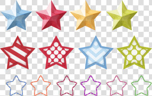 Stars Png   3 Stars Drawing Colorful  Transparent Png