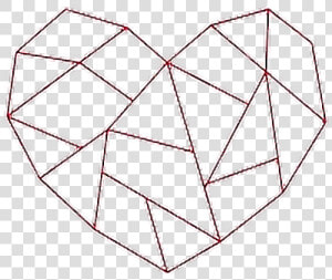  lines  geometric  heart  christmas  love  loveheart   Drawing  HD Png Download