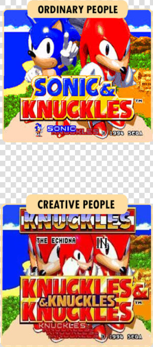 Ordinary People Sonig Tm Creative People The Echidna   Sonic 3 E Knuckles  HD Png Download