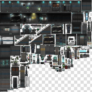 Free Sci Fi Tileset  HD Png Download