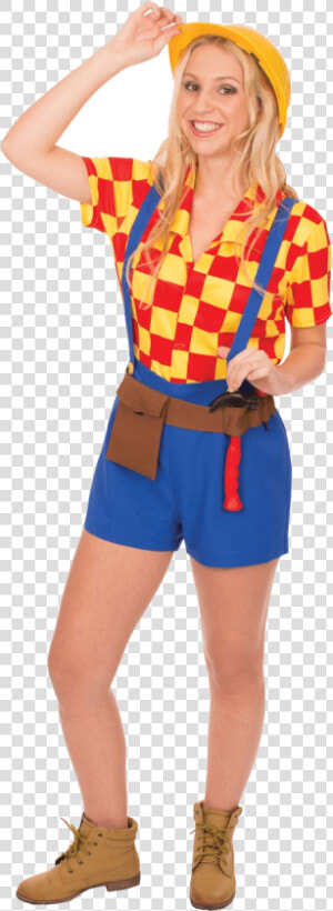 Adult Female Bob The Builder Costume   Bob The Builder Costume For Adults  HD Png Download