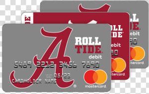 Alabama Crimson Tide Fancard Prepaid Mastercard Group   Graphic Design  HD Png Download