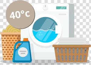 Transparent Washer Dryer Clipart   Laundry Machine Illustration  HD Png Download