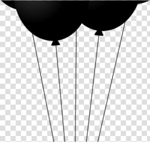 Black Balloons Cliparts   Desenho Balao Preto E Branco Png  Transparent Png