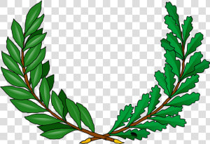 Green  Tree  Branches  Cartoon  Peace  Vine  Greek   Vine Coat Of Arms  HD Png Download