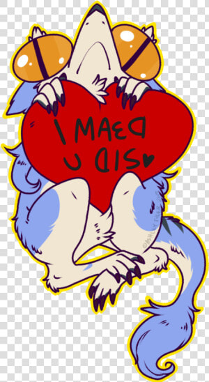 Wedge y Valentine Free Base   Sergal F2u Lineart  HD Png Download