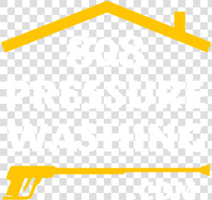 808 Pressure Washing White And Yellow With Margin   Sign  HD Png Download