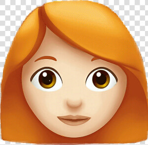  emojis  emoji  pelirroja  peliroja  redhead  emojisticker   Woman Red Hair Emoji  HD Png Download