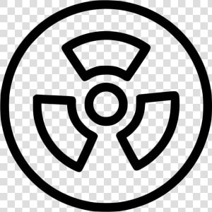 Radioactive   Simple Radiation Symbol Png  Transparent Png