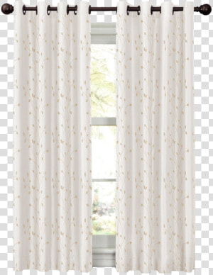 Maytex Mills Jardin Embroidered Thermal Window Curtain   Window Covering  HD Png Download