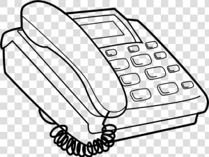 Phone Clipart Black And White   Clip Art Black And White Telephone  HD Png Download