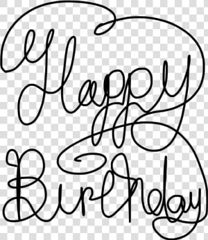 Happy Birthday Text Art Png   Happy Birthday Transparent Text Black  Png Download