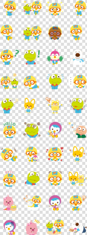 Let S Play With Pororo Vol   Pororo Line Sticker  HD Png Download