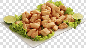 Porção De Isca De Frango Com Batata Frita  HD Png Download