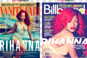 Vf Billboard Rihanna   Headline In A Magazine  HD Png Download