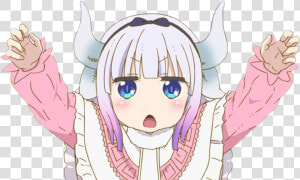  freetoedit  kanna  kobayashi  cute  nomaiddragon   Kanna Dragon Maid Png  Transparent Png