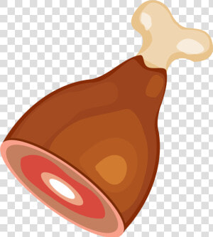 Chicken Drumstick Clipart Png   Chicken Leg Piece Clipart  Transparent Png