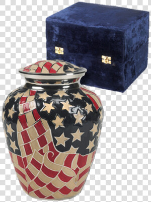 Patriotic Americana Cremation Urn For Ashes   Urn  HD Png Download