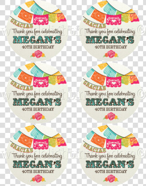 40th Birthday Mexican Fiesta Sticker Tags  HD Png Download