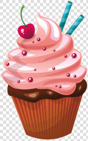 Cupcakes  amp  Muffins Frosting  amp  Icing Cupcakes  amp  Muffins   Cartoon Cupcake Transparent Background  HD Png Download