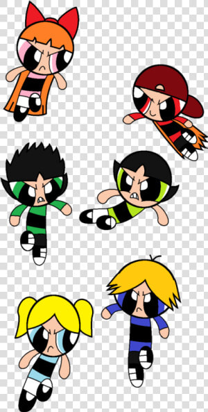 The One Big Difference Between The Powerpuff Girls   Powerpuff Girl Vs Rowdyruff  HD Png Download