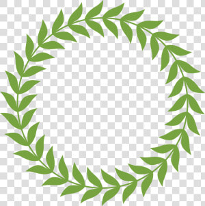 Wreath Clipart Transparent Background Vector Laurel   Round Laurel Wreath Clipart  HD Png Download