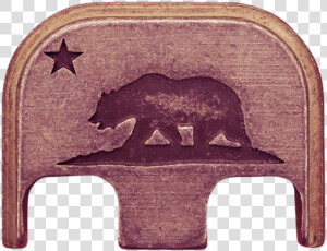 California Flag Copper Rugged Finish Back Plate   California State Flag Png  Transparent Png