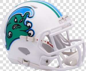 Tulane Angry Wave Speed Mini   Los Angeles Chargers Helmet  HD Png Download