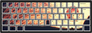 Sparks By Badgerhobbs 62 key Iso Custom Mechanical   Computer Keyboard  HD Png Download