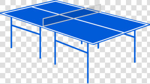 Ping pong Table Tennis Playing Field Blue Sports   Ping Pong Table Clipart  HD Png Download