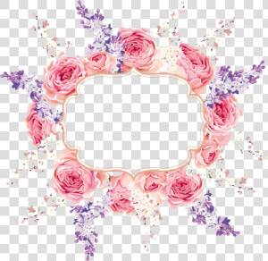  floral  flowers  frame  flower  wreath  arrangement  HD Png Download