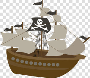 Ship Piracy Child Clip Art   Transparent Background Pirate Ship Clip Art  HD Png Download