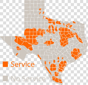 Ambit Energy Service Coverage Map For Texas   Ambit Energy Service Area Texas  HD Png Download