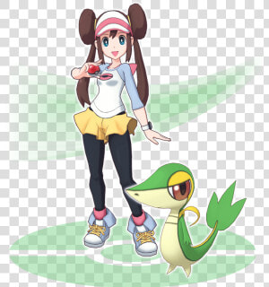 Pokemon Masters Rosa Serperior  HD Png Download