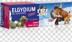 Elgydium Kids Fresh Strawberry Ice Age Toothpaste  HD Png Download