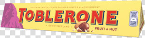 Toblerone Fruit  amp  Nut 360g   Toblerone Chocolate With Nuts  HD Png Download