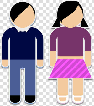 Boy  Girl  Brother  Sister  People  Persons  Friends   Boys And Girls Symbols  HD Png Download